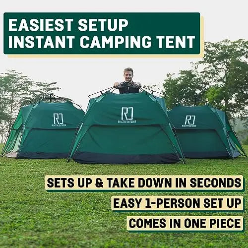 3 Secs Camping Tent - Instant Pop Up Reactive Outdoor Tent