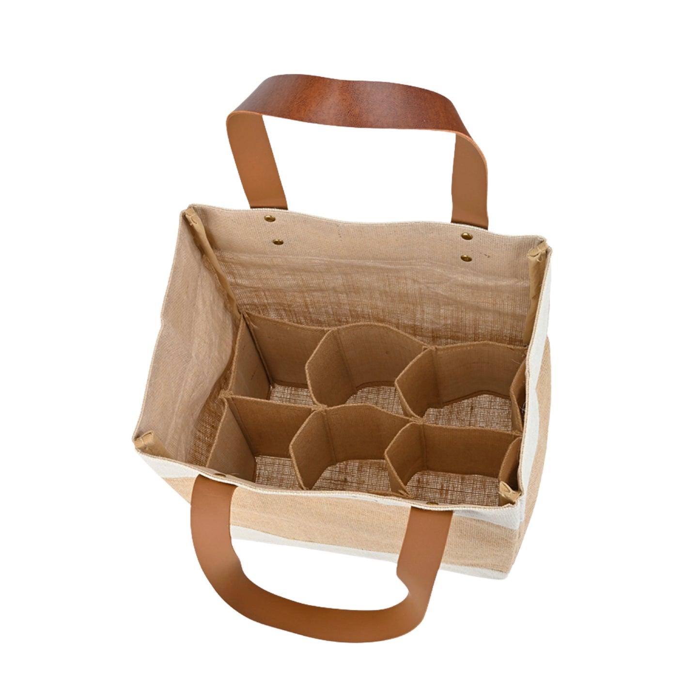 KeepMe Jute Convertible Beverage Tote