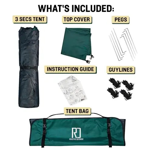 3 Secs Camping Tent - Instant Pop Up Reactive Outdoor Tent
