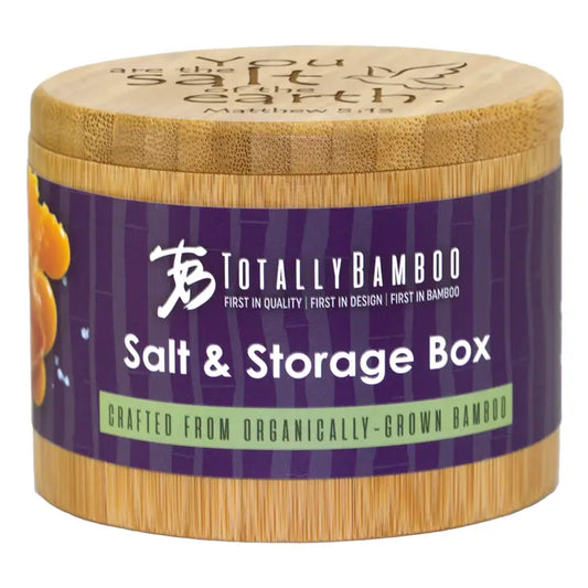 "Salt of the Earth" Engraved Salt Cellar Storage Box