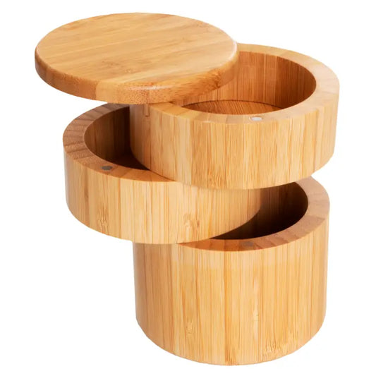 Triple Salt Box, 3-Tier Salt Cellar Storage Box